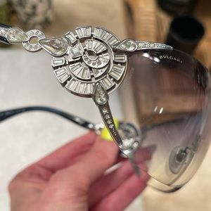 Bvlgari womens sunglasses with Swarovski crystals rare limited edition.